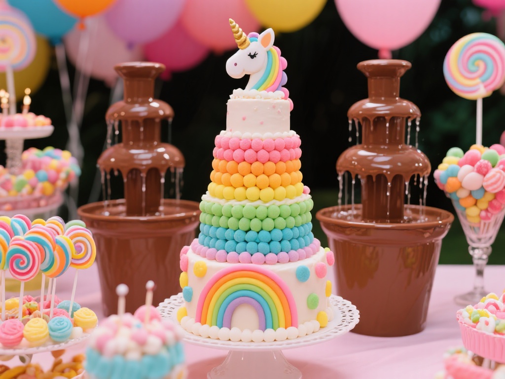 糖果甜点创意
创意甜点是派对的一大亮点。不妨为此