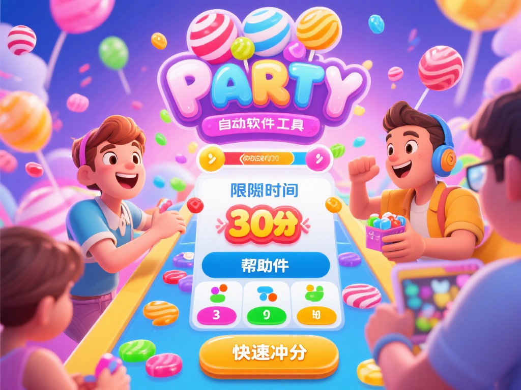 糖果派对高效自动冲分神器工具