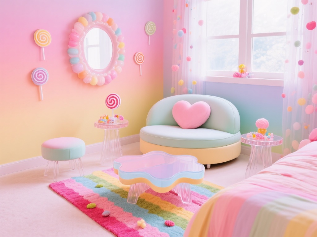 糖果派对风格创意房间布置技巧全攻略