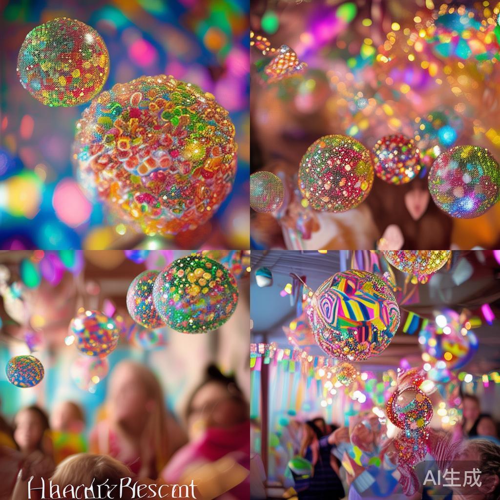 随着节日和庆典的不断丰富，糖果派对小球逐渐成为儿童