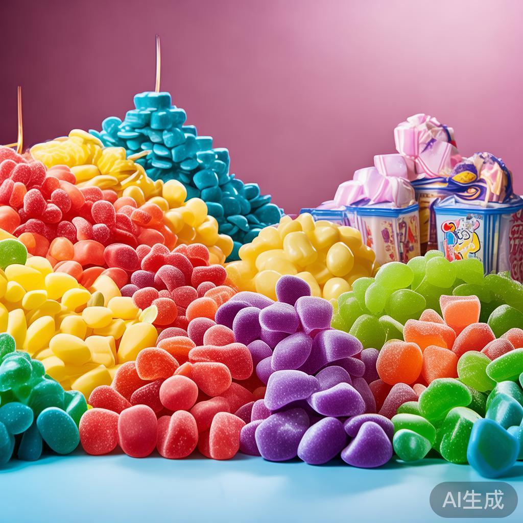 糖果派对是儿童和成人都喜爱的庆典形式，而五彩缤纷的